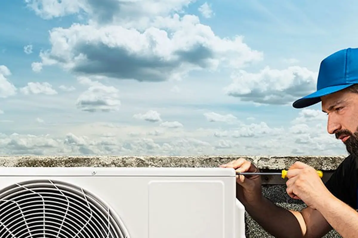 AC Compressor Repair San Bruno CA — AC compressor service on an outdoor unit