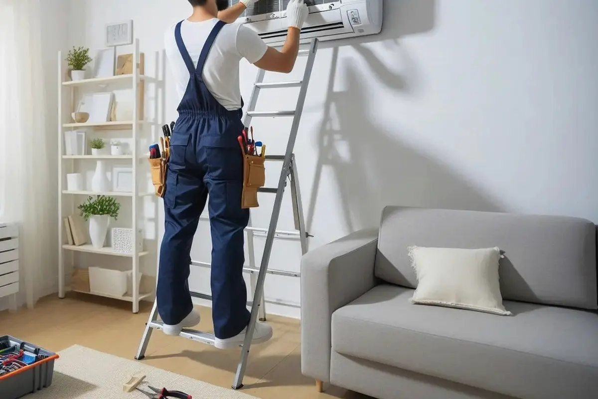 AC Compressor Repair San Bruno CA — technician working on a residential AC system
