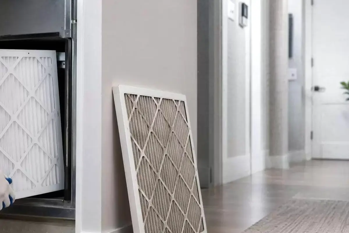 Central AC Repair or Replace San Bruno CA — replacing a central AC air filter