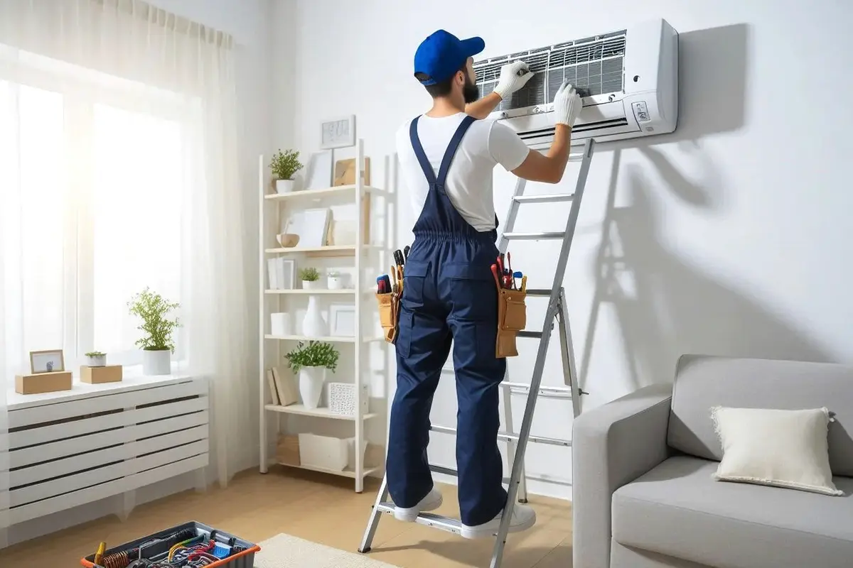 Emergency Central AC Repair San Bruno CA — technician working on a residential AC system